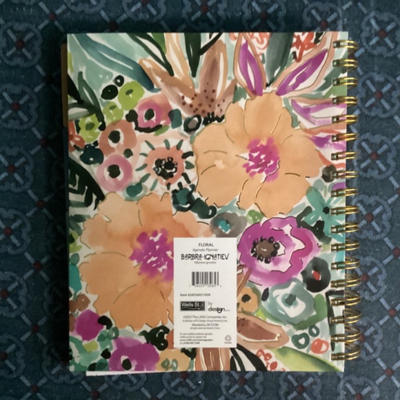Floral Agenda Planner 2024 New 17 months August 2023-December 2024 - Picture 8 of 10